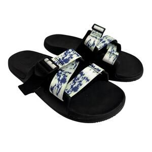 Chaco Womens Size 6 Blue Chillos Slide Sandals Adjustable Straps Outdoor Camping